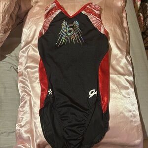 An adult small GK leotard